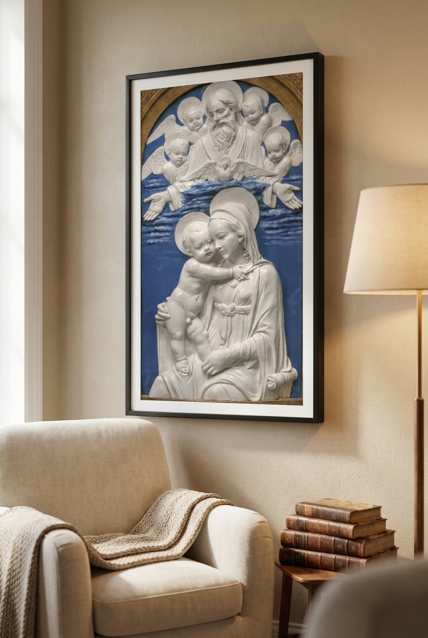 Madonna and Child with God the Father and Cherubim