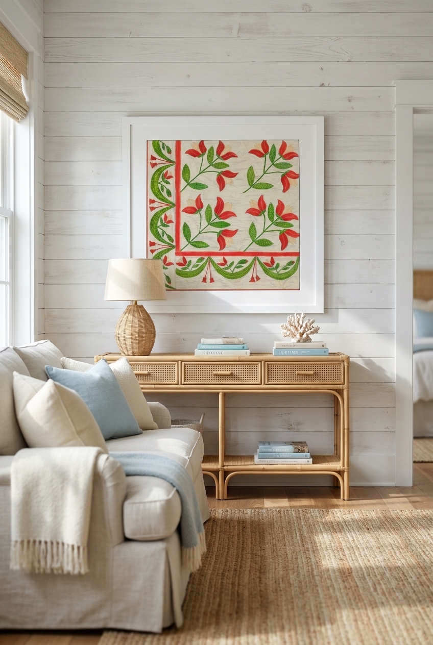 Quilt - Appliqued in Bellflower Design