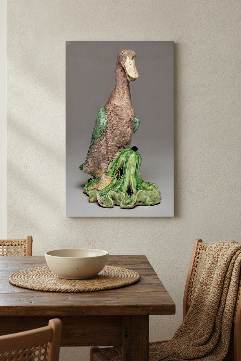 Duck on Lotus Leaf