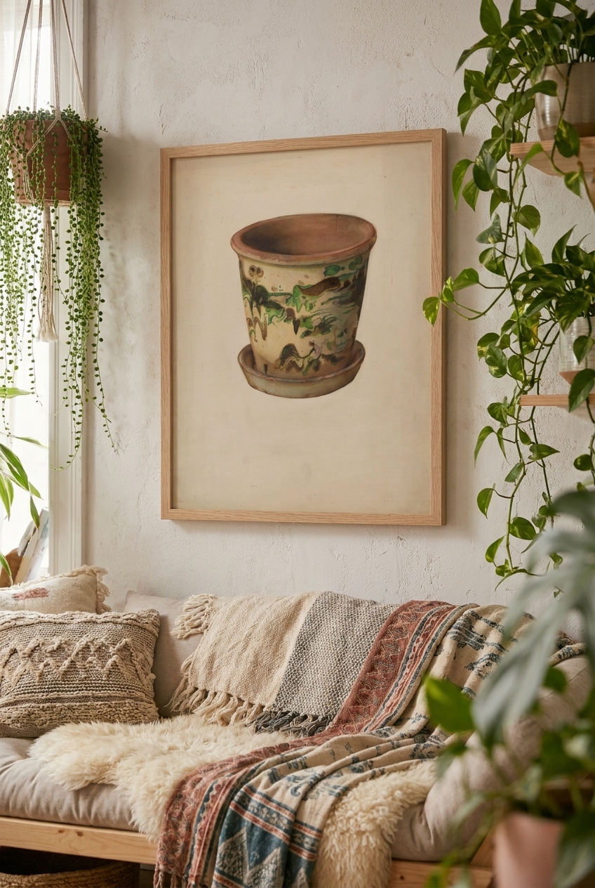 Flower Pot with Saucer