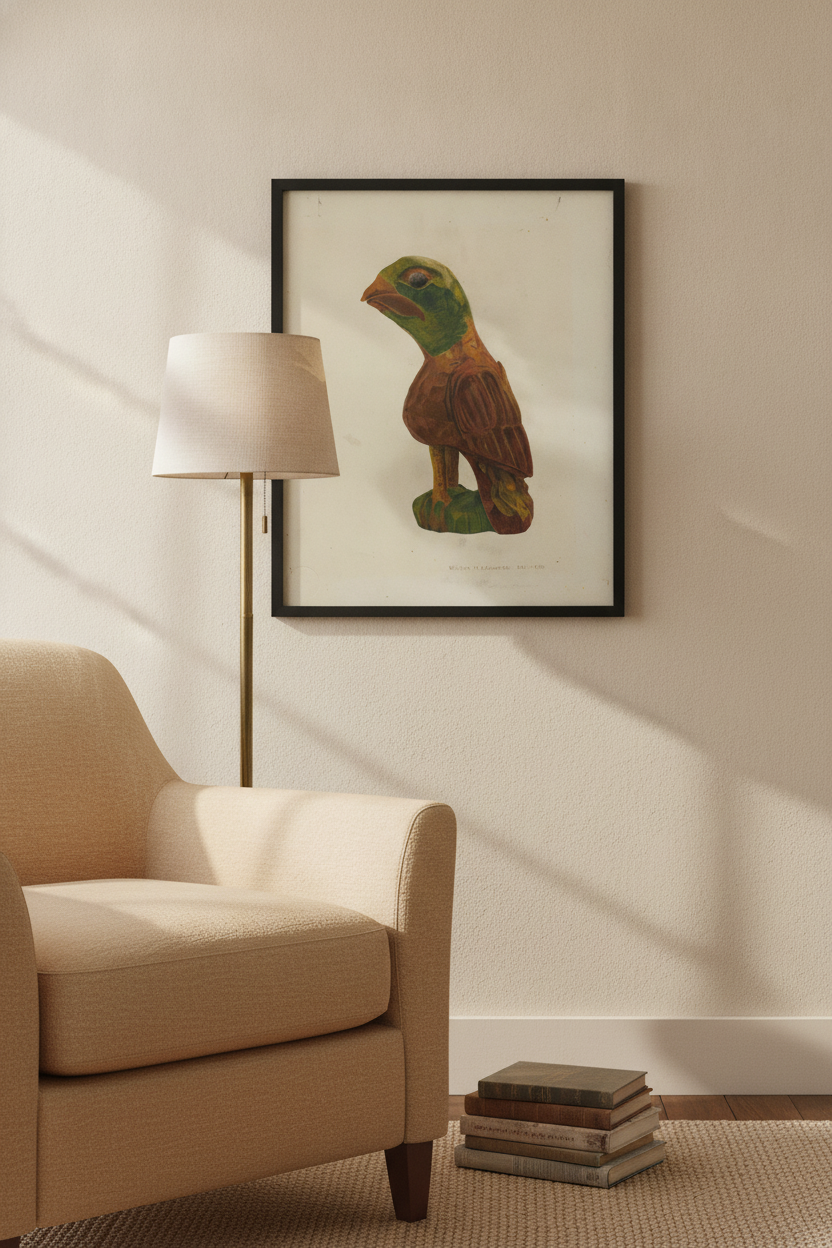 Pa. German Carved Bird