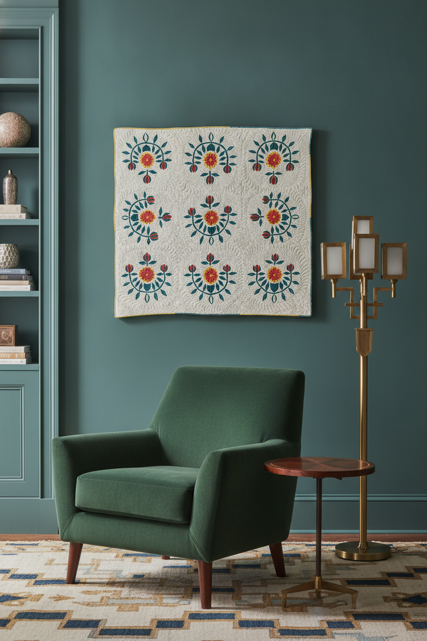Cotton Quilt - Tulip Design