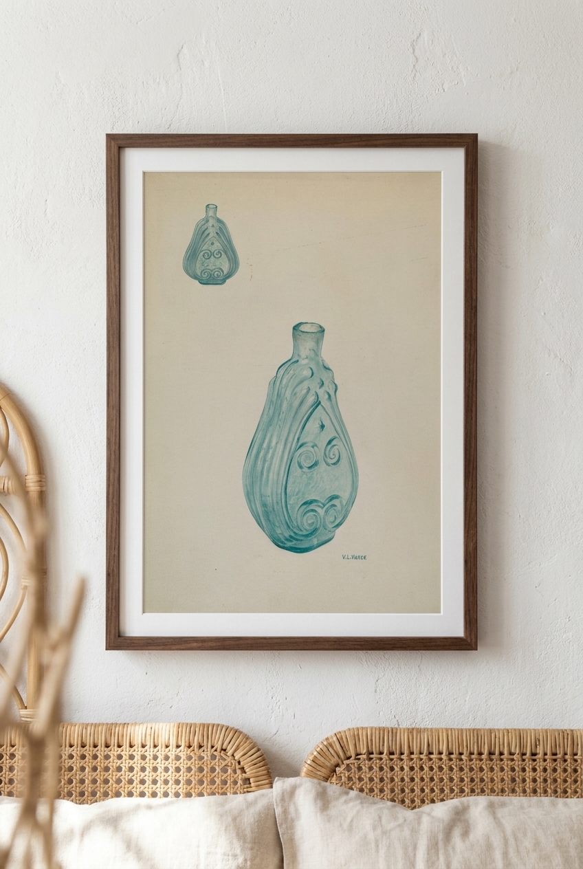 Deep Aquamarine Bottle