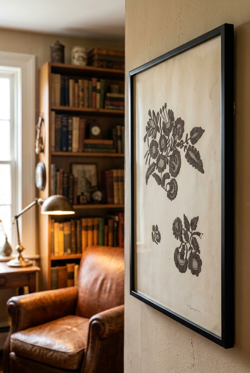Embroidered Flower Motif